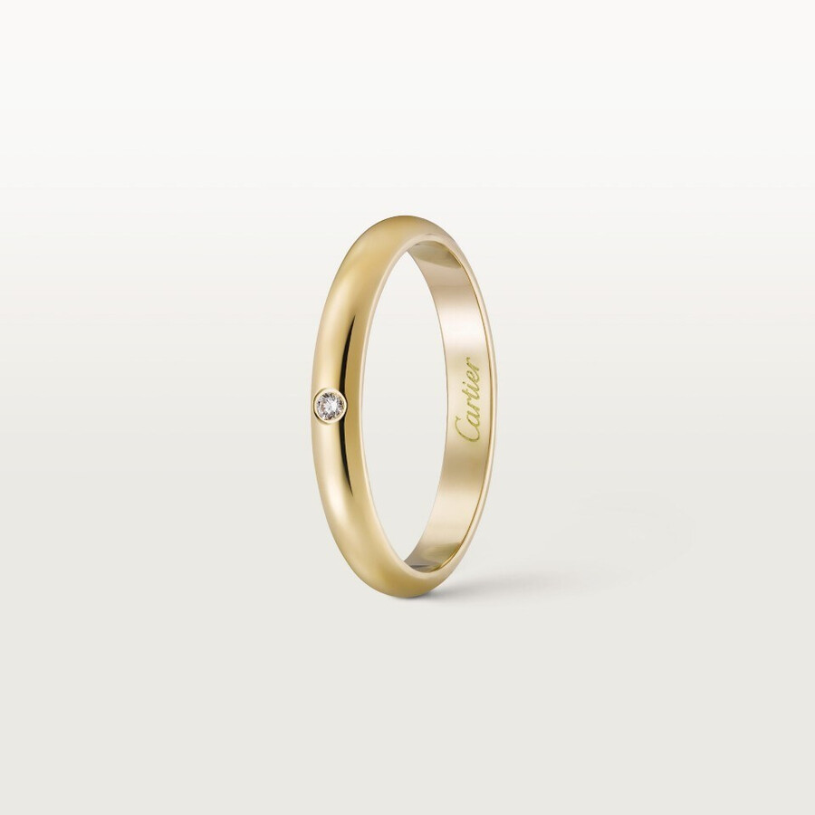 fede nuziale 1895 larghezza 26 mm 1 diamante