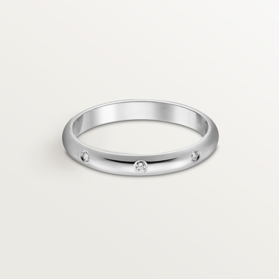 fede nuziale 1895 larghezza 26 mm 3 diamanti