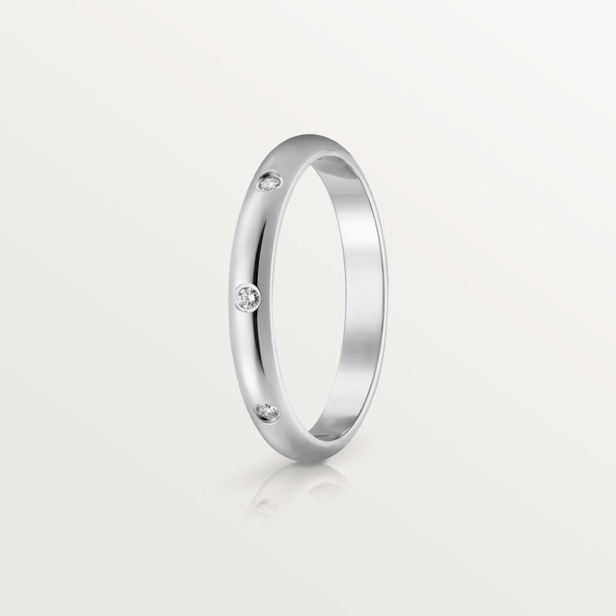fede nuziale 1895 larghezza 26 mm 3 diamanti
