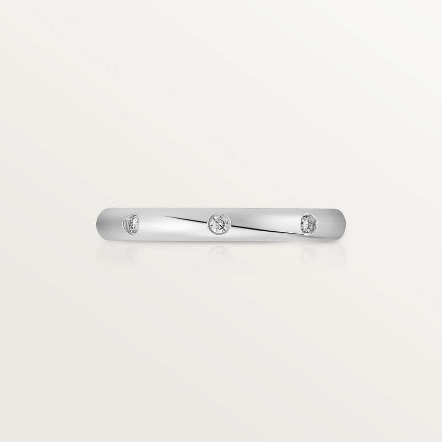 fede nuziale 1895 larghezza 26 mm 3 diamanti