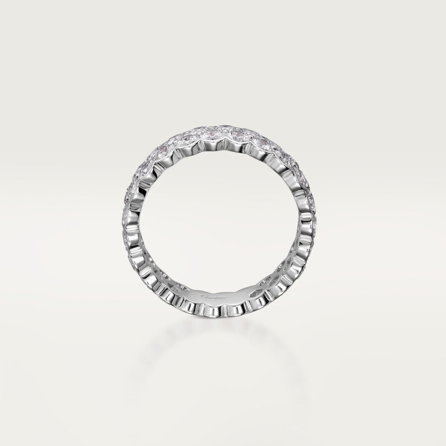 fede nuziale broderie de cartier doppia fila diamanti