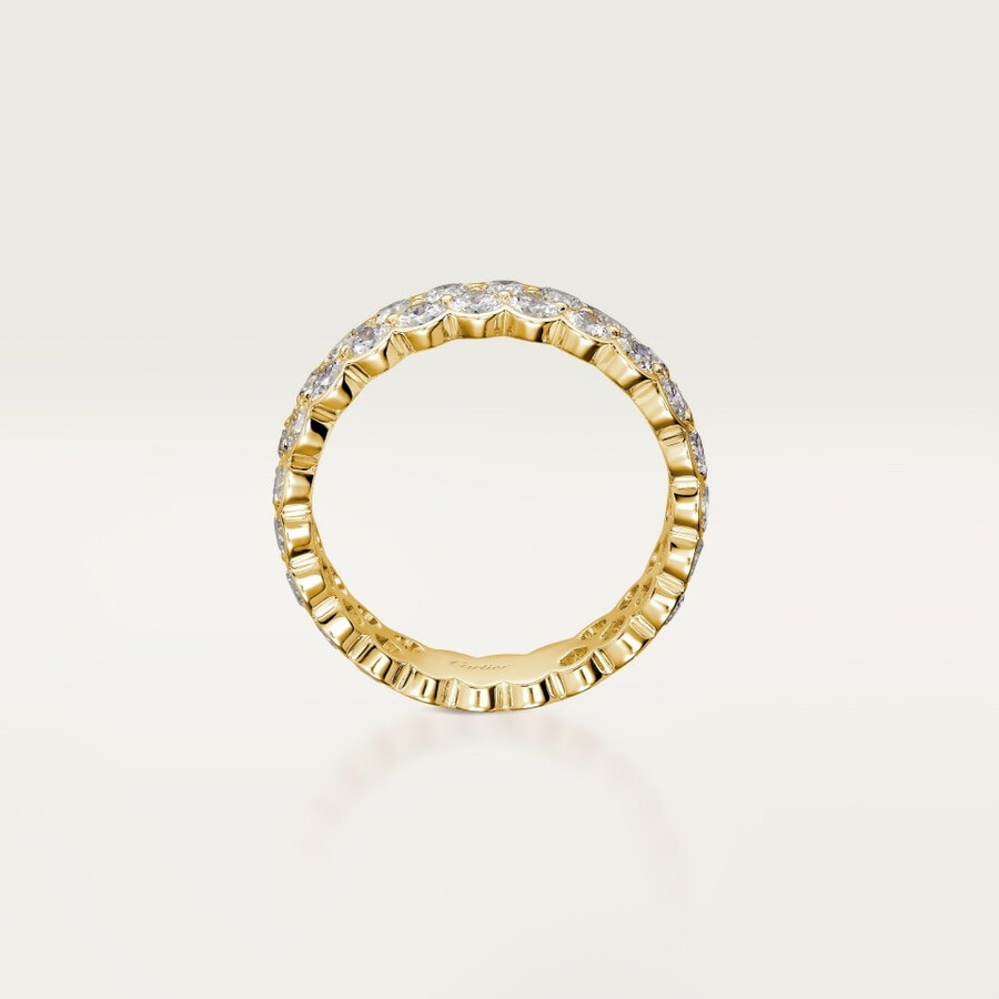 fede nuziale broderie de cartier doppia fila diamanti