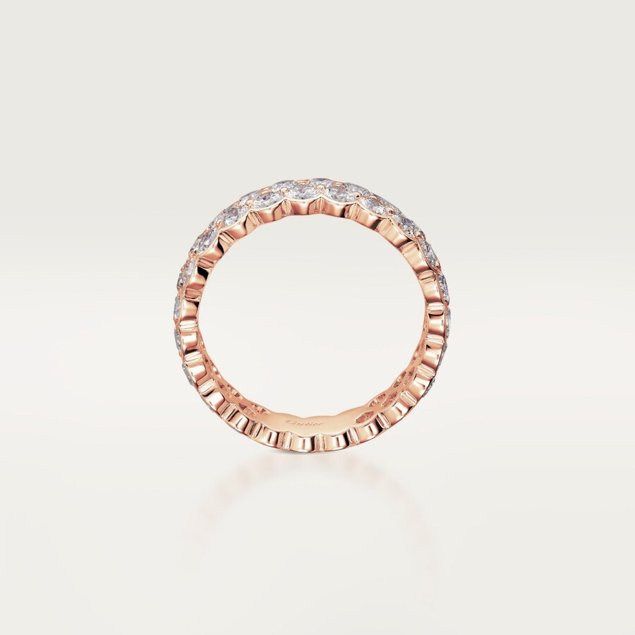 fede nuziale broderie de cartier doppia fila diamanti