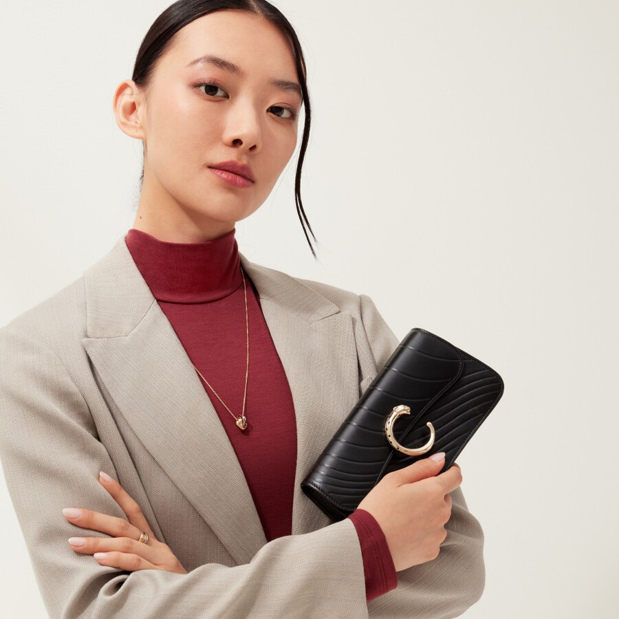 borsa a catena modello mini panthère c de cartier