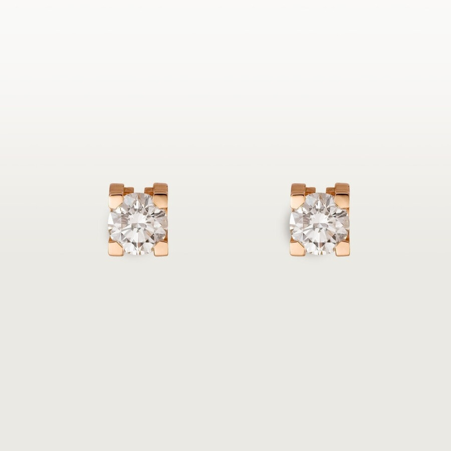 orecchini a bottone c de cartier 2 diamanti taglio brillante