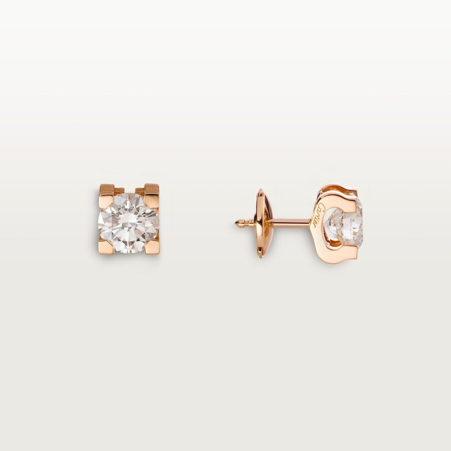orecchini a bottone c de cartier 2 diamanti taglio brillante