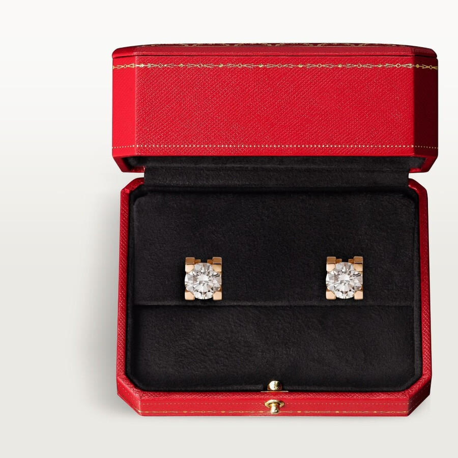 orecchini a bottone c de cartier 2 diamanti taglio brillante