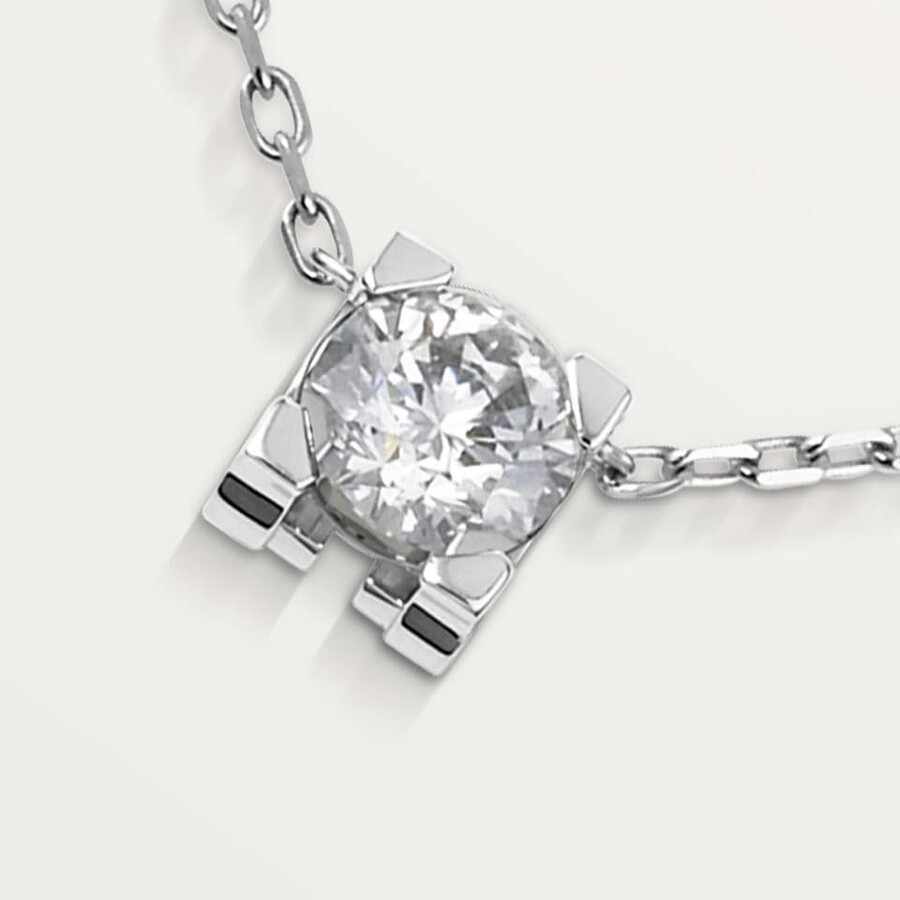 pendente c de cartier diamante taglio brillante