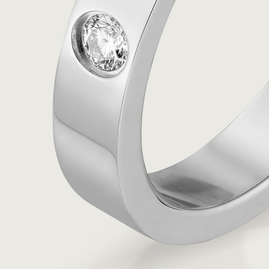 fede nuziale c de cartier larghezza 3 mm 1 diamante
