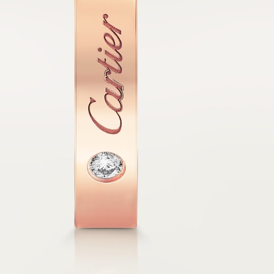 fede nuziale c de cartier larghezza 4 mm 1 diamante