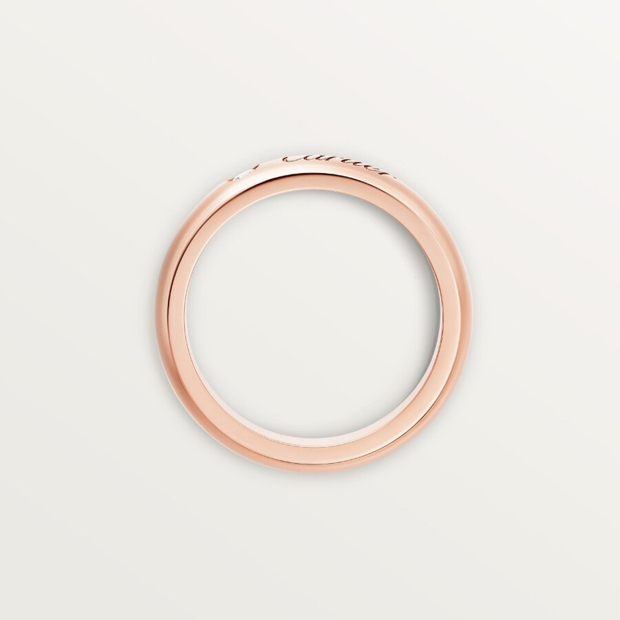 fede nuziale c de cartier larghezza 4 mm 1 diamante