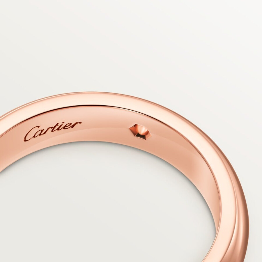 fede nuziale c de cartier larghezza 4 mm 1 diamante