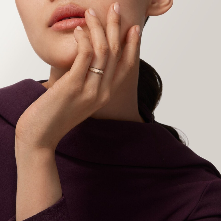 fede nuziale c de cartier larghezza 4 mm