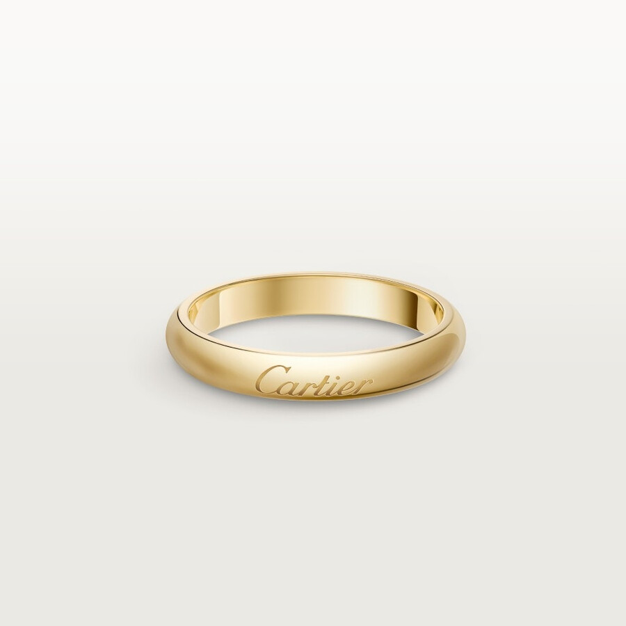fede nuziale c de cartier larghezza 3 mm