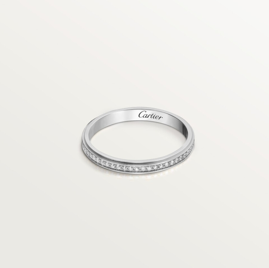 fede nuziale cartier damour larghezza 23 mm pavé