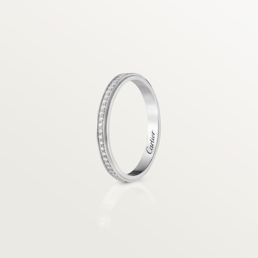 fede nuziale cartier damour larghezza 23 mm pavé