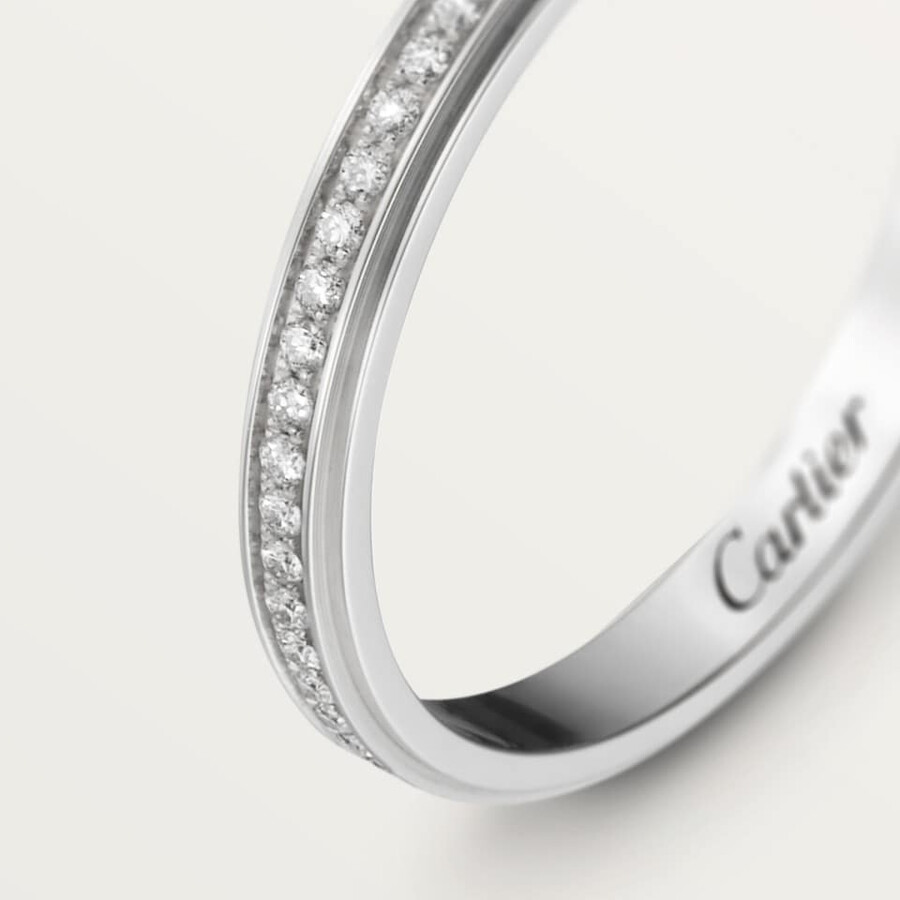 fede nuziale cartier damour larghezza 23 mm pavé