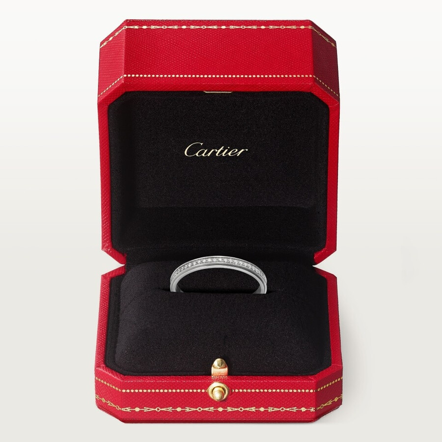 fede nuziale cartier damour larghezza 23 mm pavé