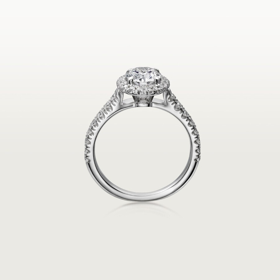 solitario cartier destinée diamanti taglio brillante pavé