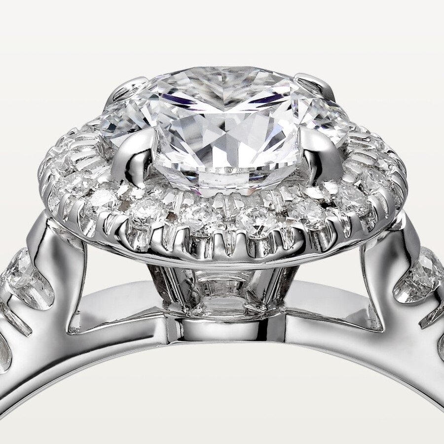 solitario cartier destinée diamanti taglio brillante pavé