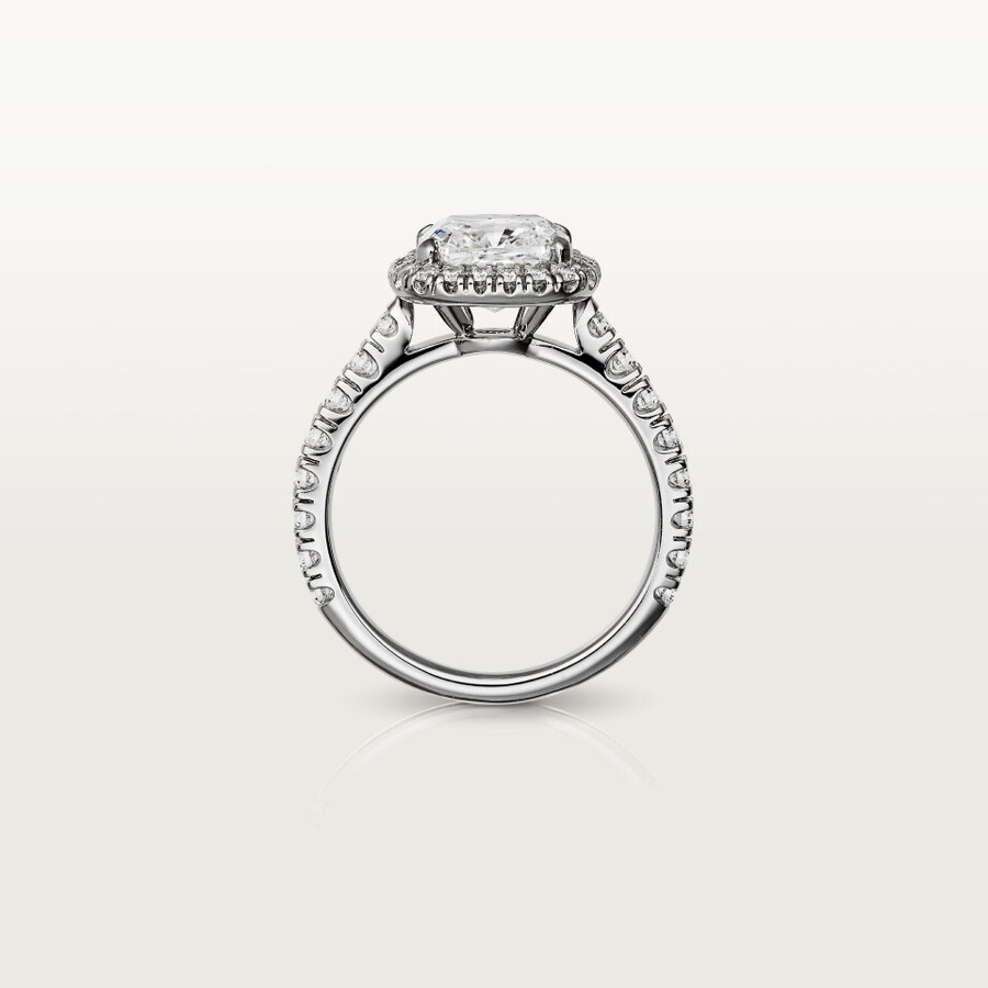 solitario cartier destinée diamanti taglio cuscino pavé