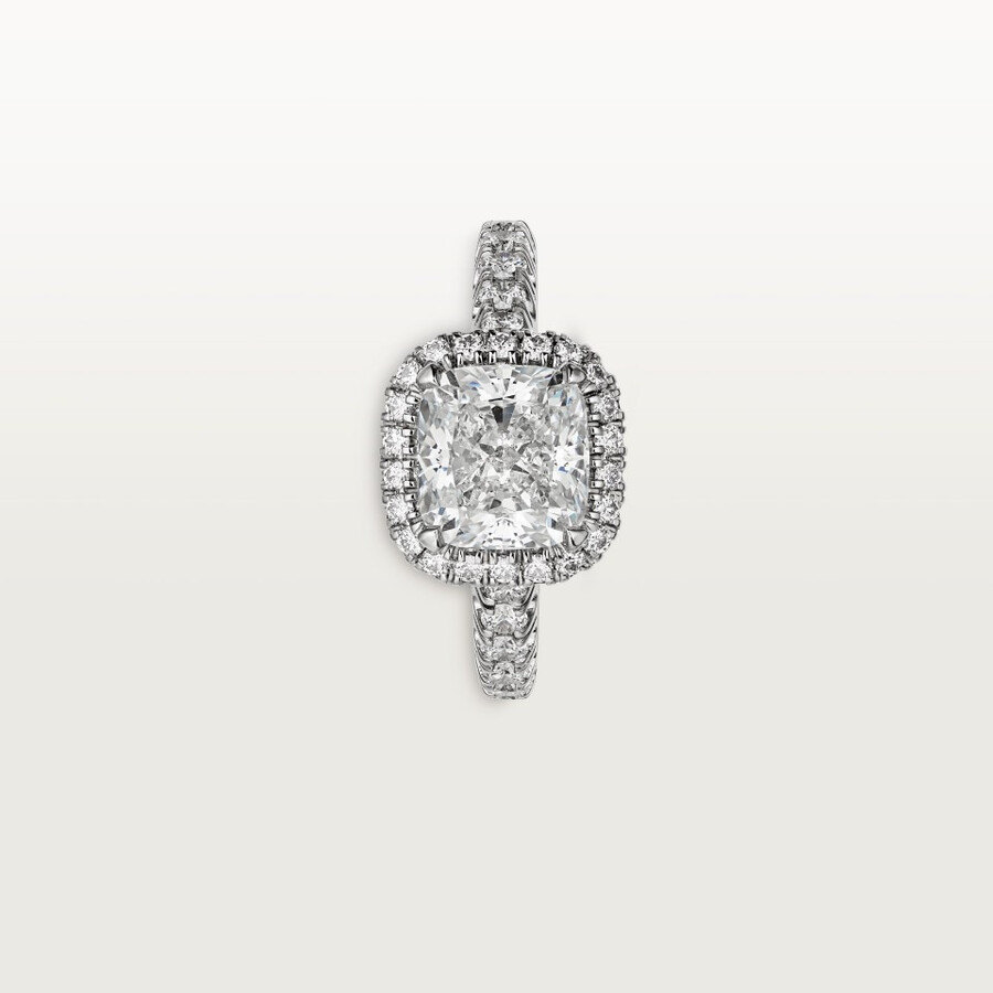 solitario cartier destinée diamanti taglio cuscino pavé