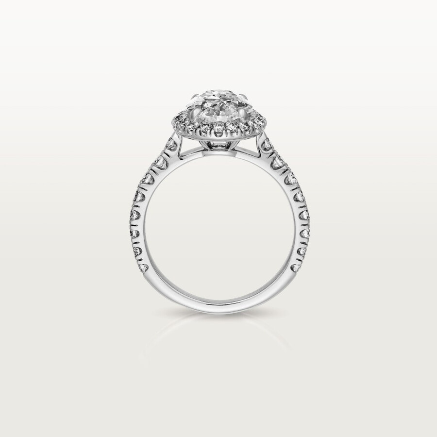 solitario cartier destinée diamanti taglio ovale pavé