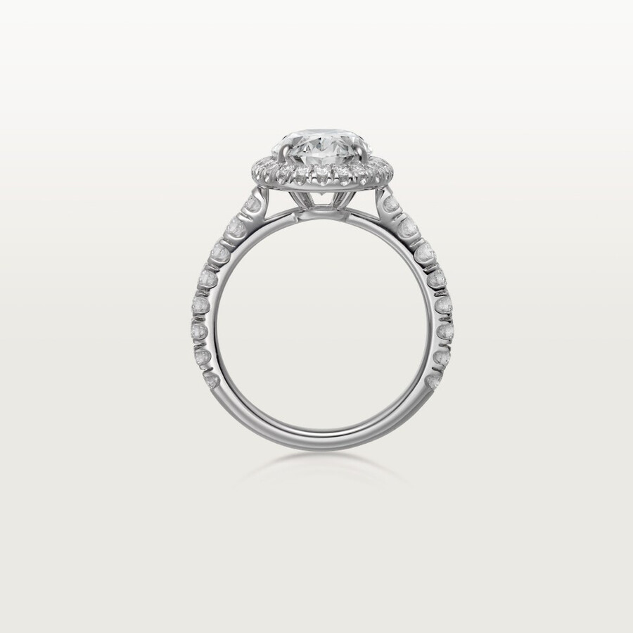 solitario cartier destinée diamanti taglio ovale pavé