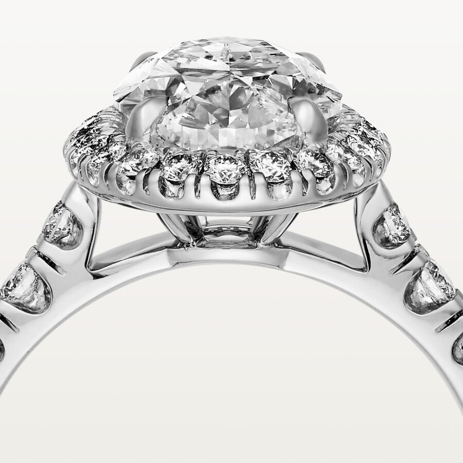 solitario cartier destinée diamanti taglio ovale pavé