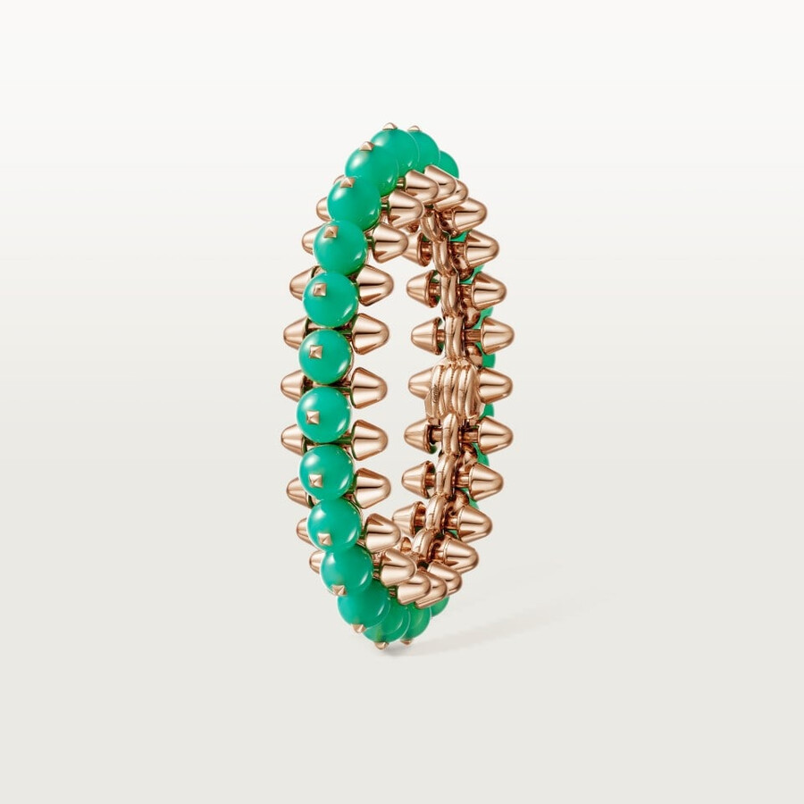 bracciale clash de cartier crisoprasio modello extra-large