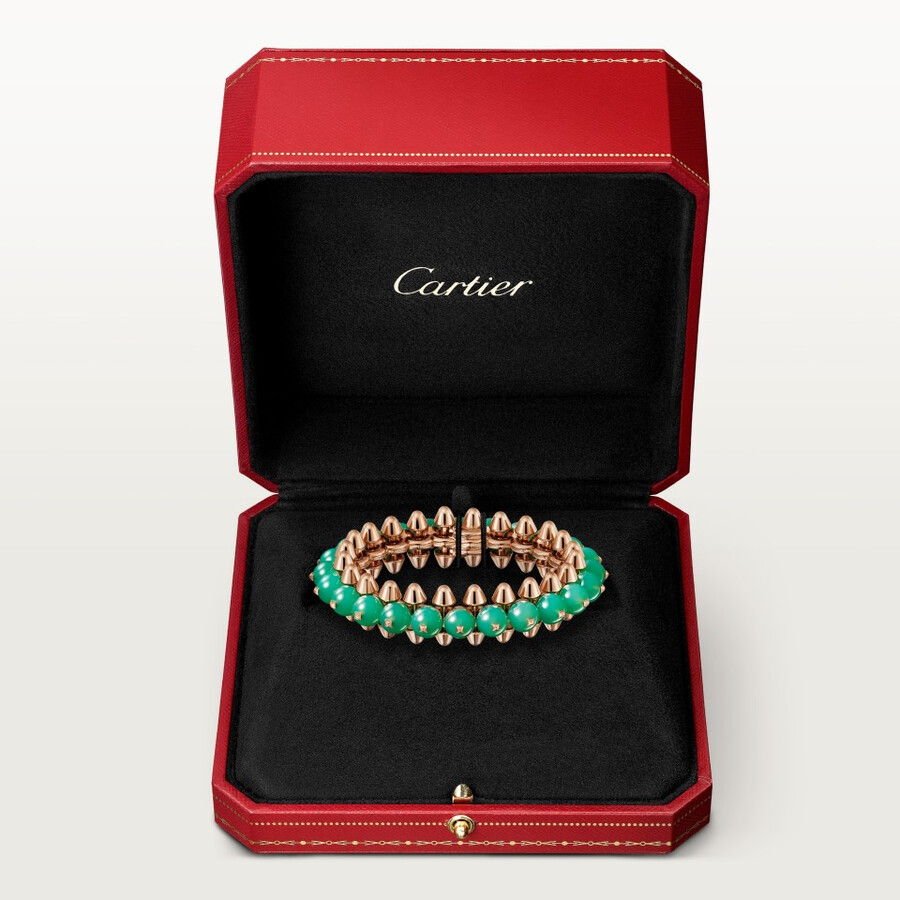 bracciale clash de cartier crisoprasio modello extra-large