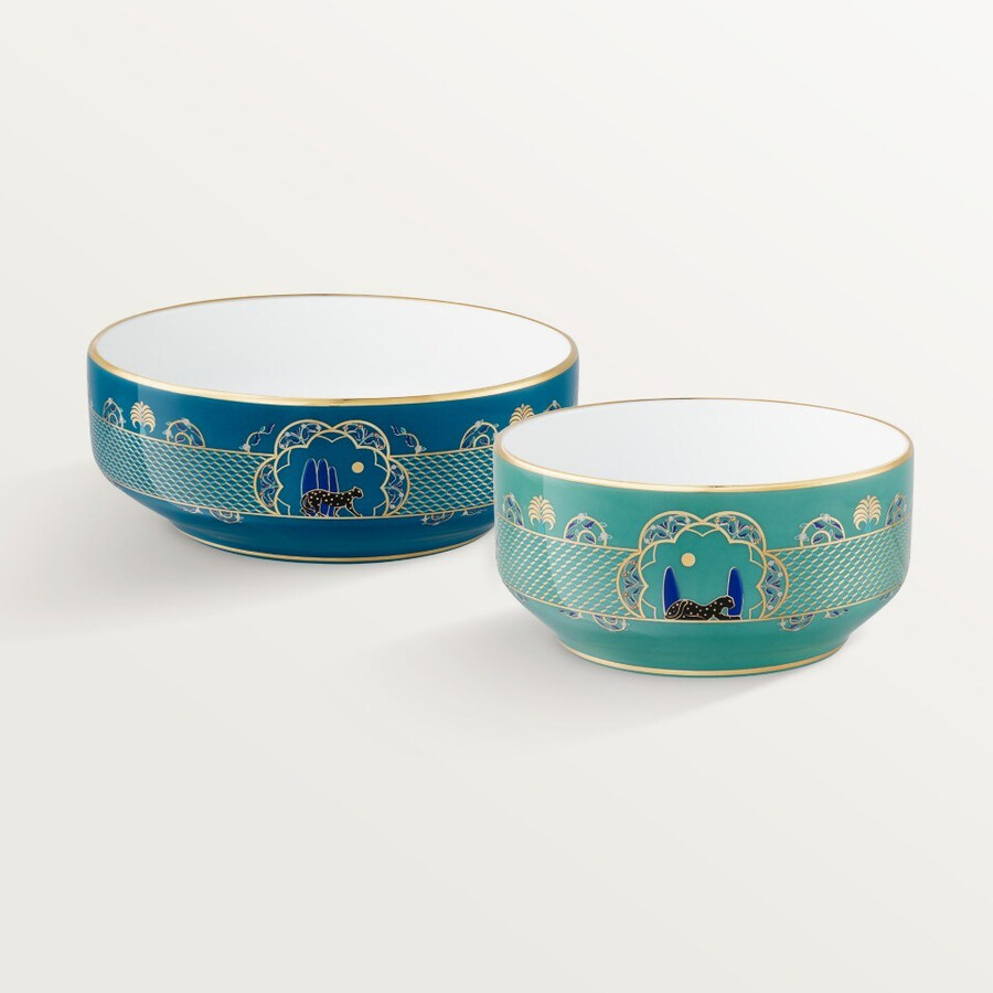 set di due ciotole panthère de cartier