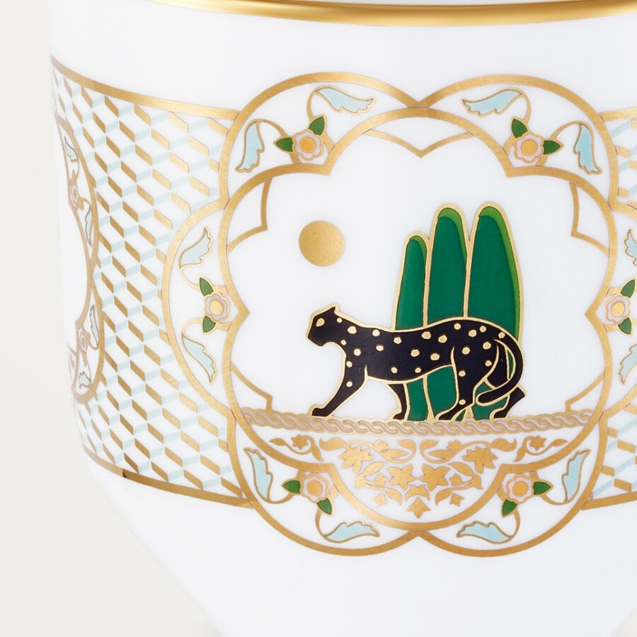 set di tre tazze panthère de cartier