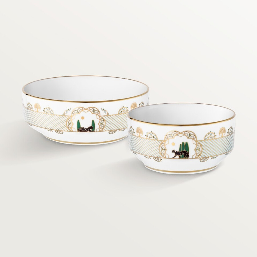 set di due ciotole panthère de cartier