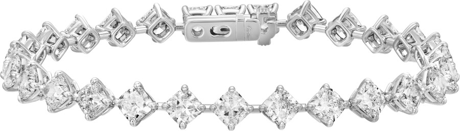 bracciale essential lines diamanti taglio cuscino