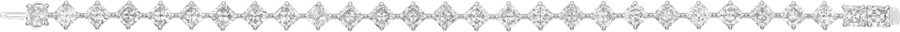 bracciale essential lines diamanti taglio cuscino