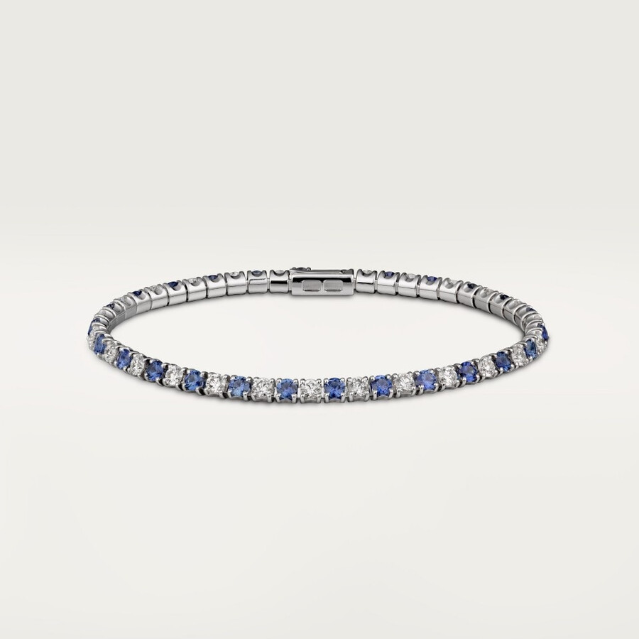bracciale essential lines zaffiri taglio brillante