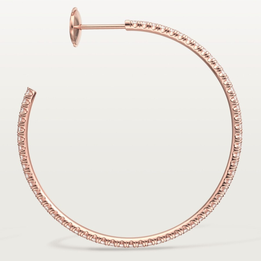 orecchini a cerchio etincelle de cartier modello grande pavé