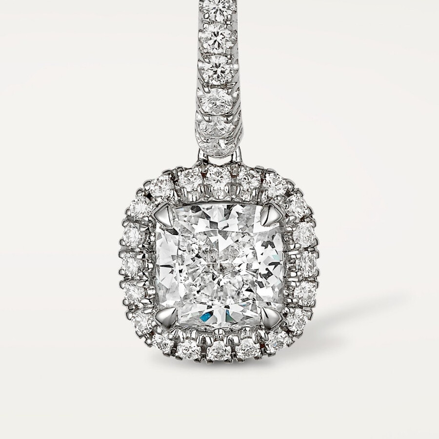orecchini cartier destinée 2 diamanti taglio cuscino pavé