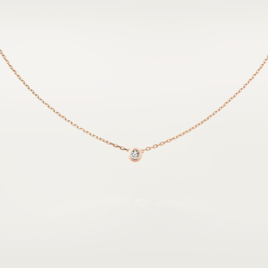 pendente cartier damour diamante taglio brillante modello grande