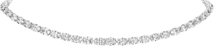 collana essential lines diamanti taglio ovale