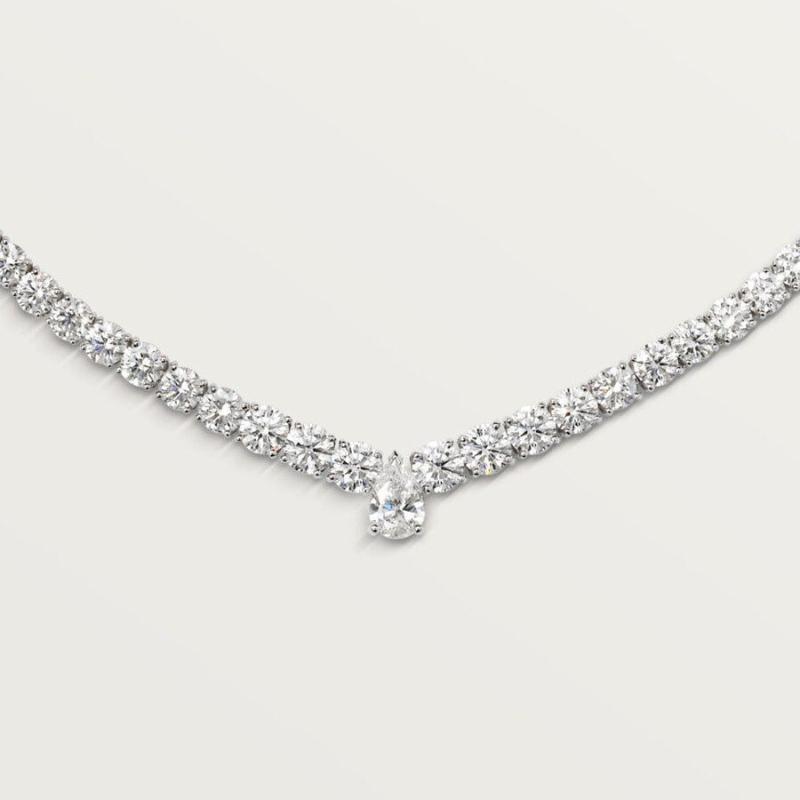 collana essential lines diamanti taglio brillante