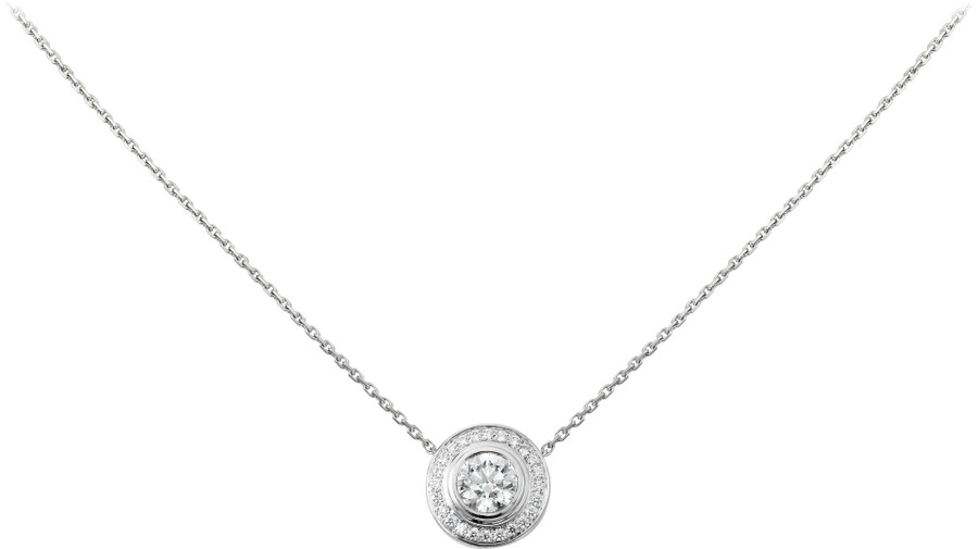 pendente cartier damour diamanti pavé