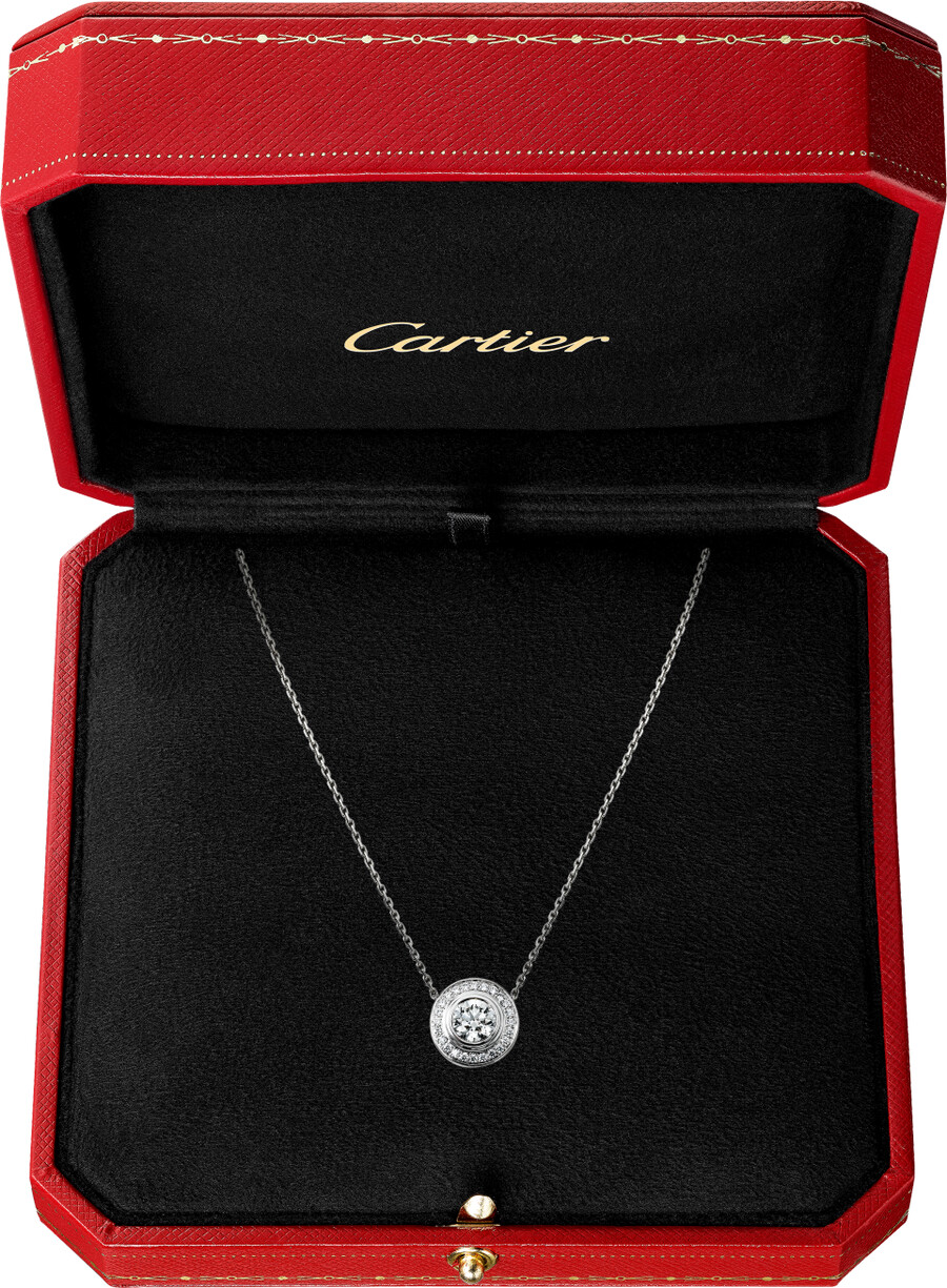 pendente cartier damour diamanti pavé