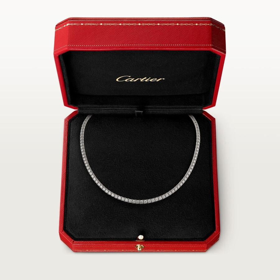 collana essential lines diamanti taglio brillante