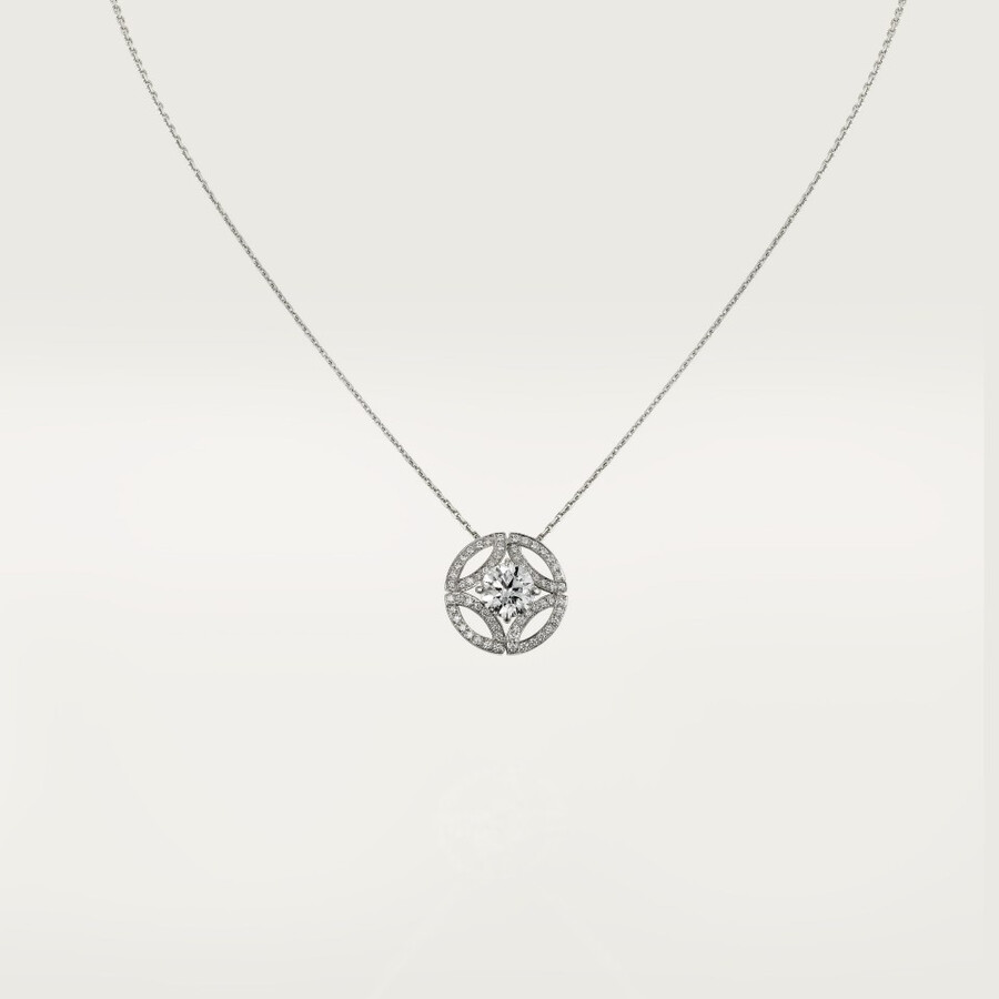 pendente galanterie de cartier diamanti taglio brillante pavé