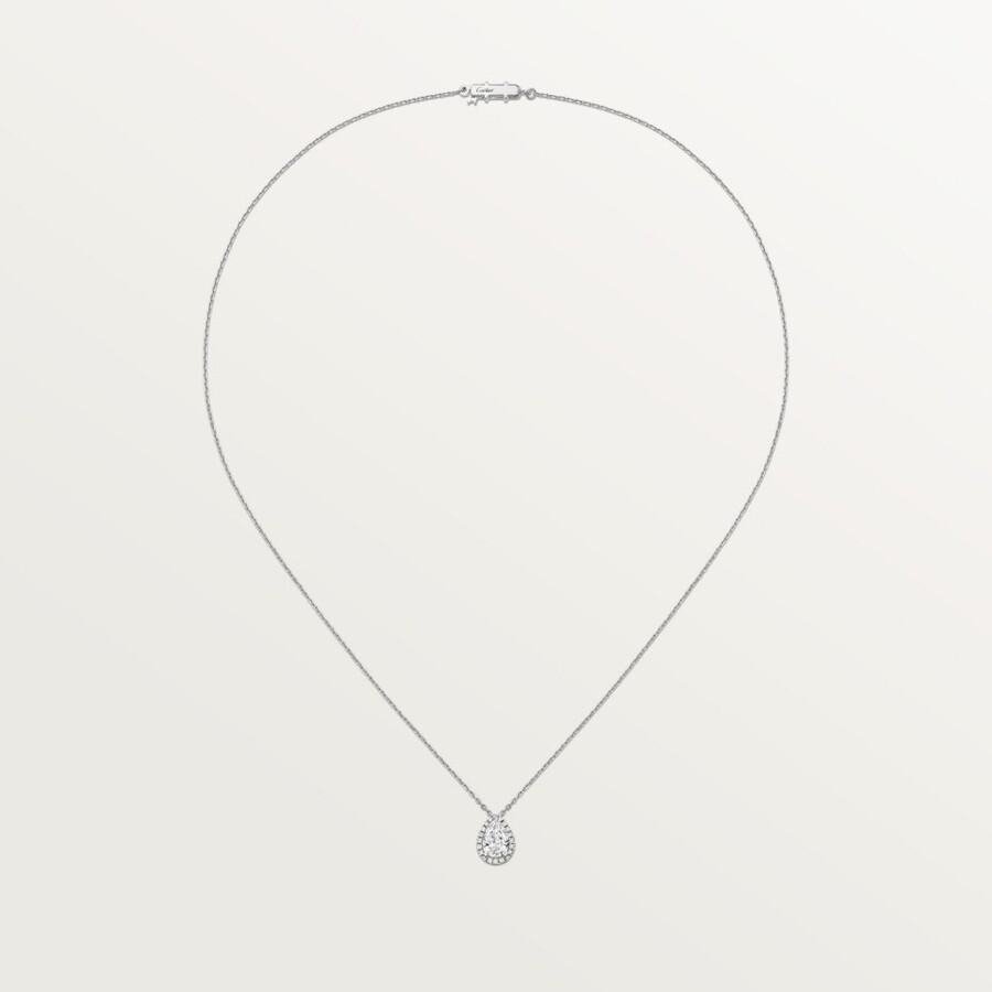 pendente cartier destinée diamante a forma di pera pavé