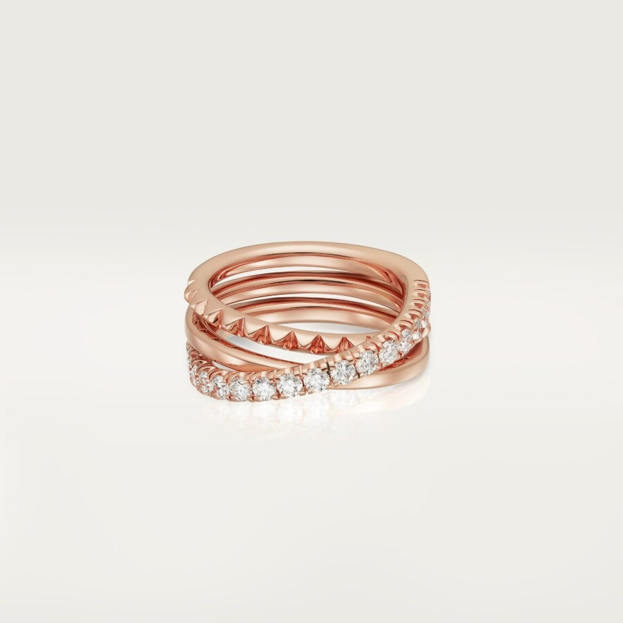 anello etincelle de cartier semi-pavé