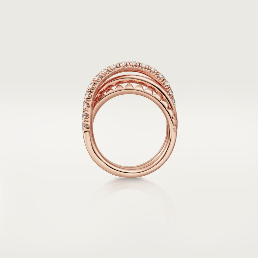 anello etincelle de cartier semi-pavé