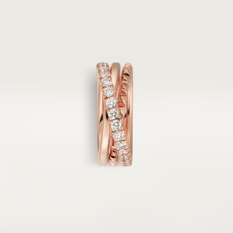 anello etincelle de cartier semi-pavé